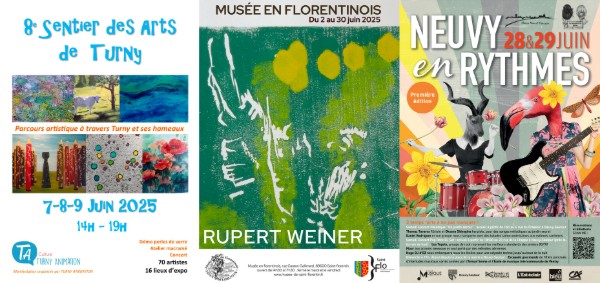 sentier des arts de tuny, exposition de Rupert Weiner au Musée en Florentinois